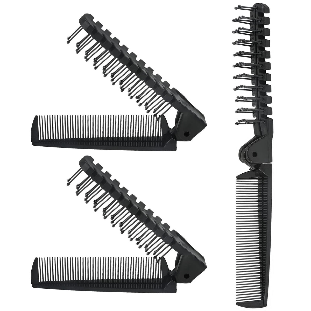 3PCS Travel Foldable Brush Set for Hair Styling
