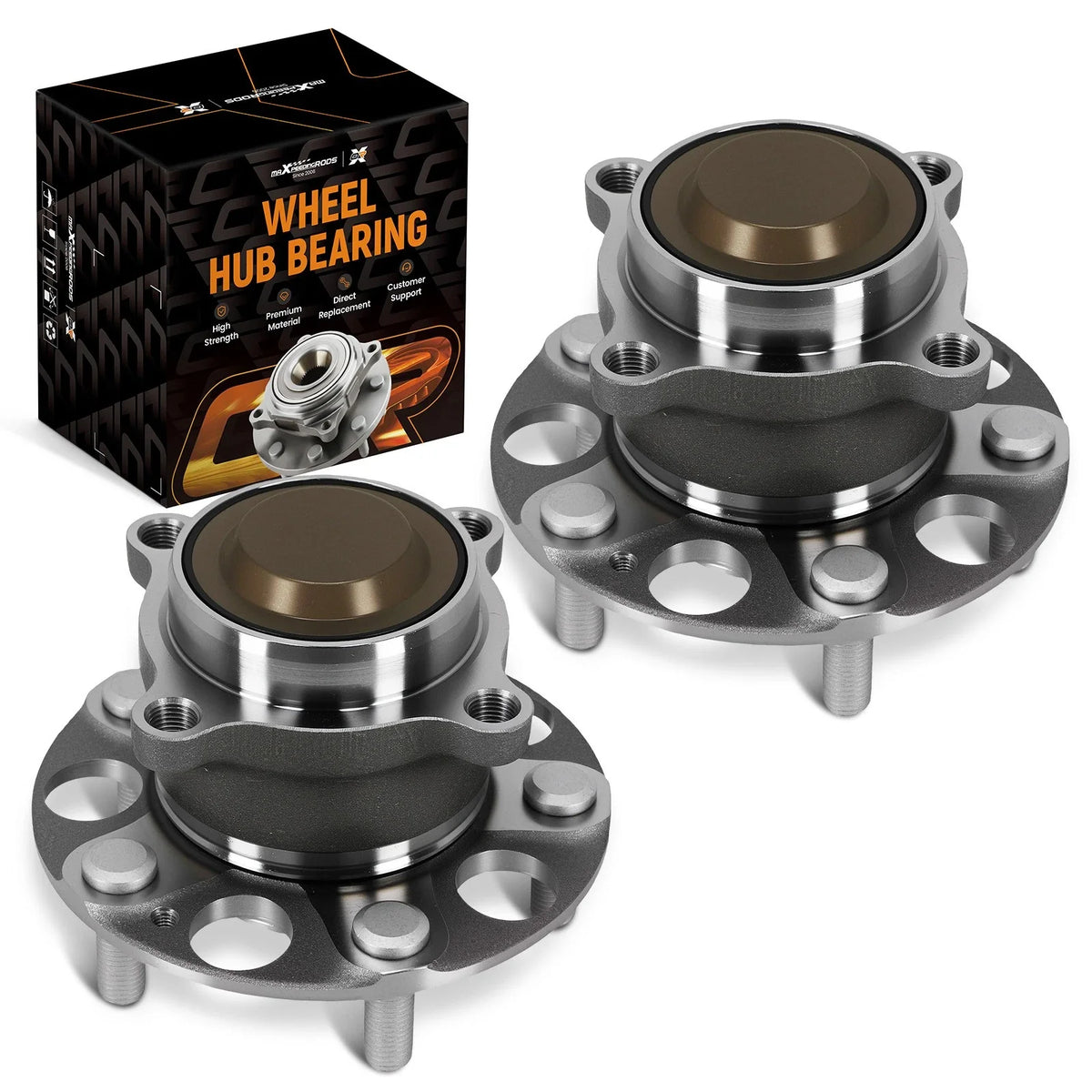 5 Lug Wheel Hub Bearing Kit for Acura TLX Honda Accord (2013–2020) 157733 Rear Pair