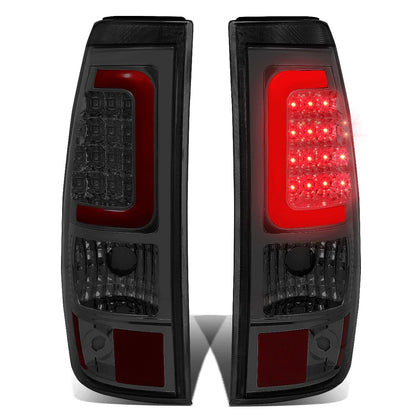 Red LED C-Tube Bar Tail Brake Light Lamps for Silverado Sierra (2003–2007)