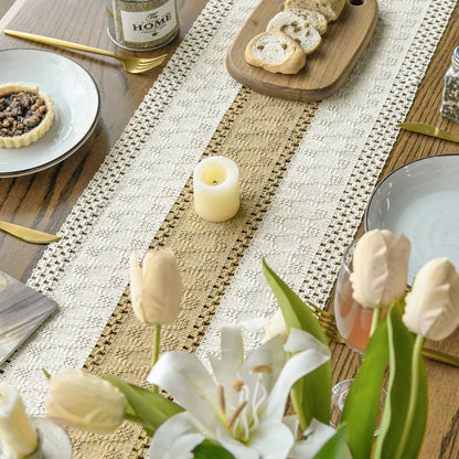 Burlap Brown Rustic Table Runner for Kitchen Dining (Seasonal Holiday)