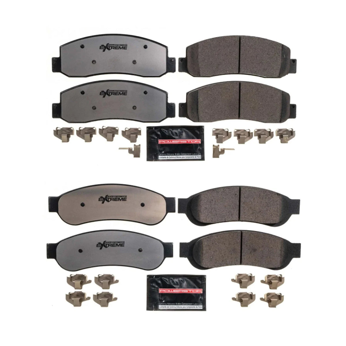 PowerStop Z36 Carbon-Fiber Ceramic Disc Brake Pads Kit for F250 SD