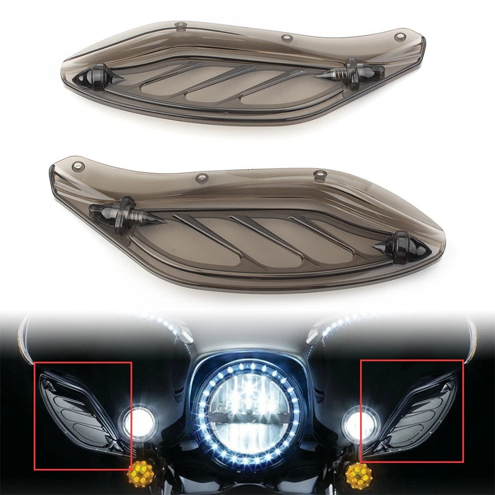 Side Wing Windshield Air Deflector for Harley Touring FLHR FLHT CVO (1996–2013)