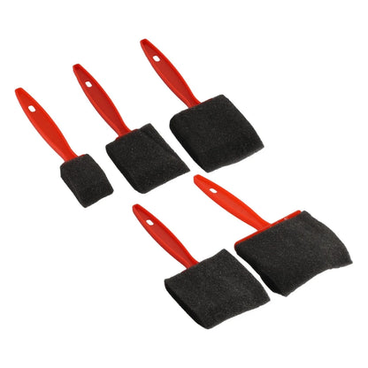 Set of 5 Sponge Foam Paint Brushes for Craft Art Projects