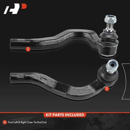 2X Front Side Outer Tie Rod End for Mercedes E320 E430 (1998–2003)