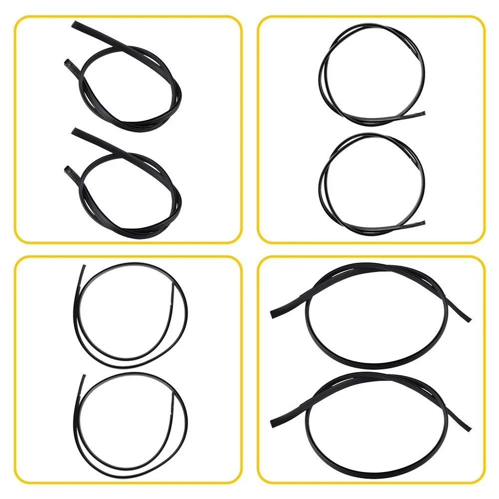 Set of 2 Roof Trim Molding Kit for Toyota Corolla (2009–2013) Black