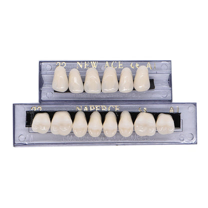 168PCS Acrylic Resin Denture Teeth Set Upper Lower Shade A1