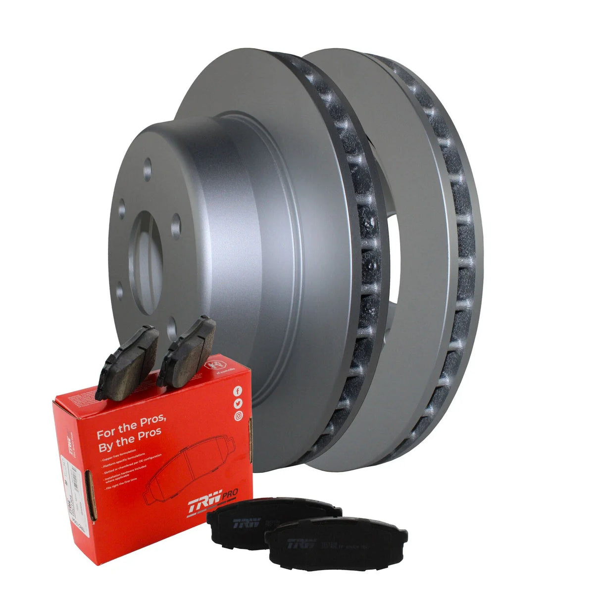 Rear Brake Kit 330mm Disc TRW Ceramic Pads for Sierra Silverado 1500 (2007–2019)