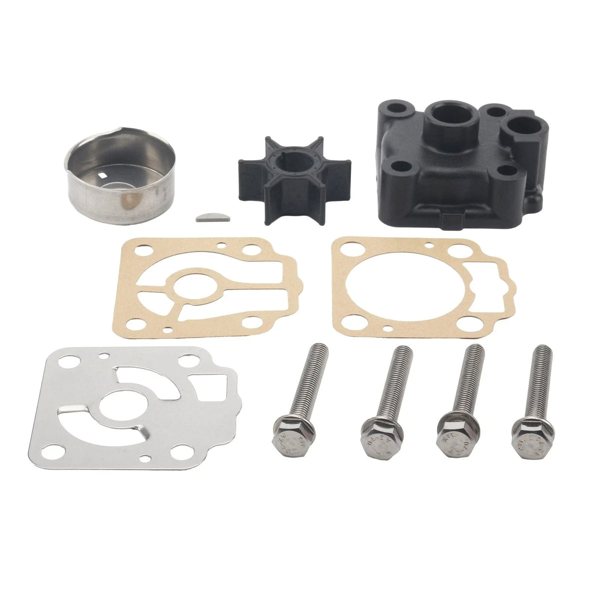 Water Pump Impeller Kit for Tohatsu Outboard 40 50 HP (3C8-87322-0, 3C8-65021-2)