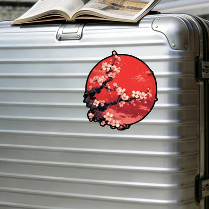 Cherry Blossom Themed Stickers for Laptop Window Thermos (Self-adhesive)