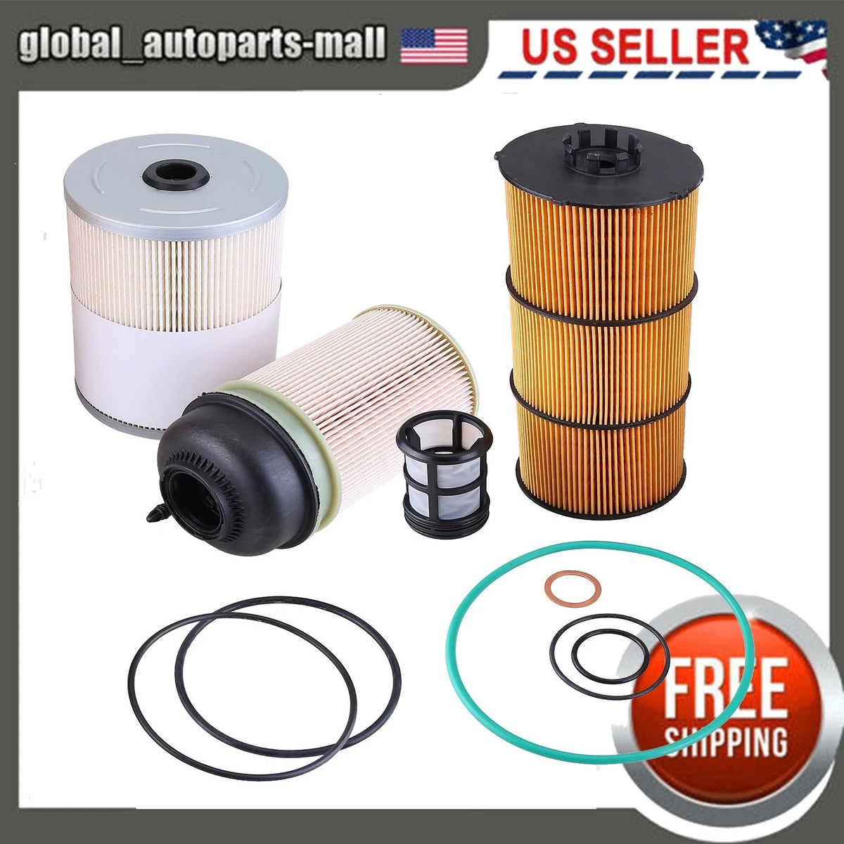 Oil & Fuel Filter Kit for Freightliner DD13 DD15 DD16 (2010–2023) PF9908 FS19915