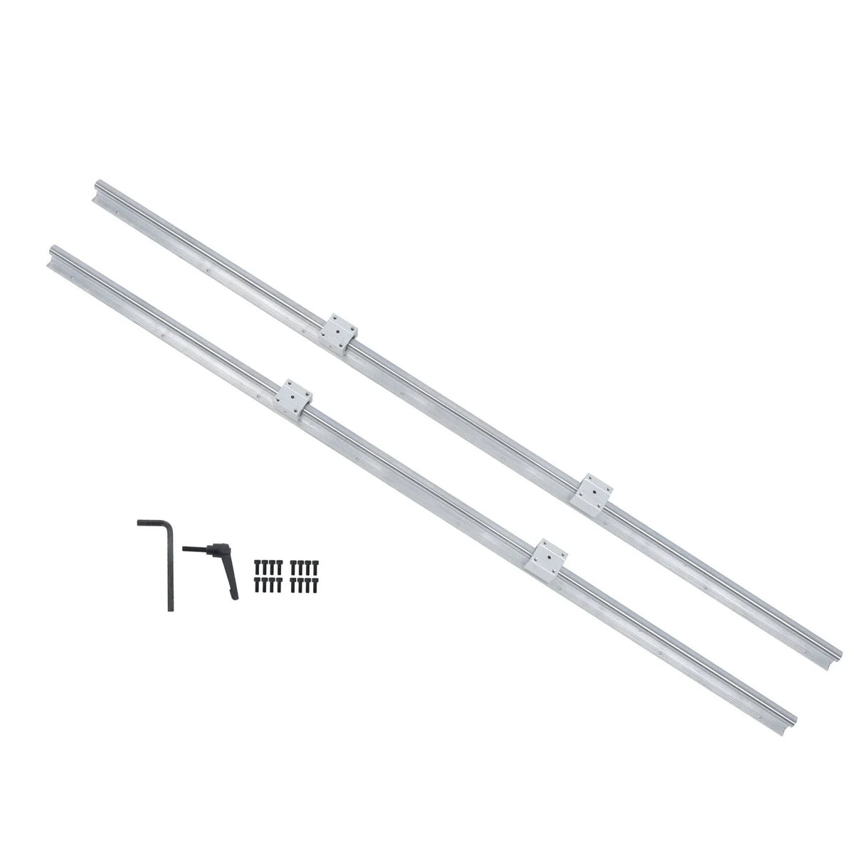 2Pcs SBR20 Linear Shaft Rail with 4Pcs SBR20UU Bearings for Automotive Use