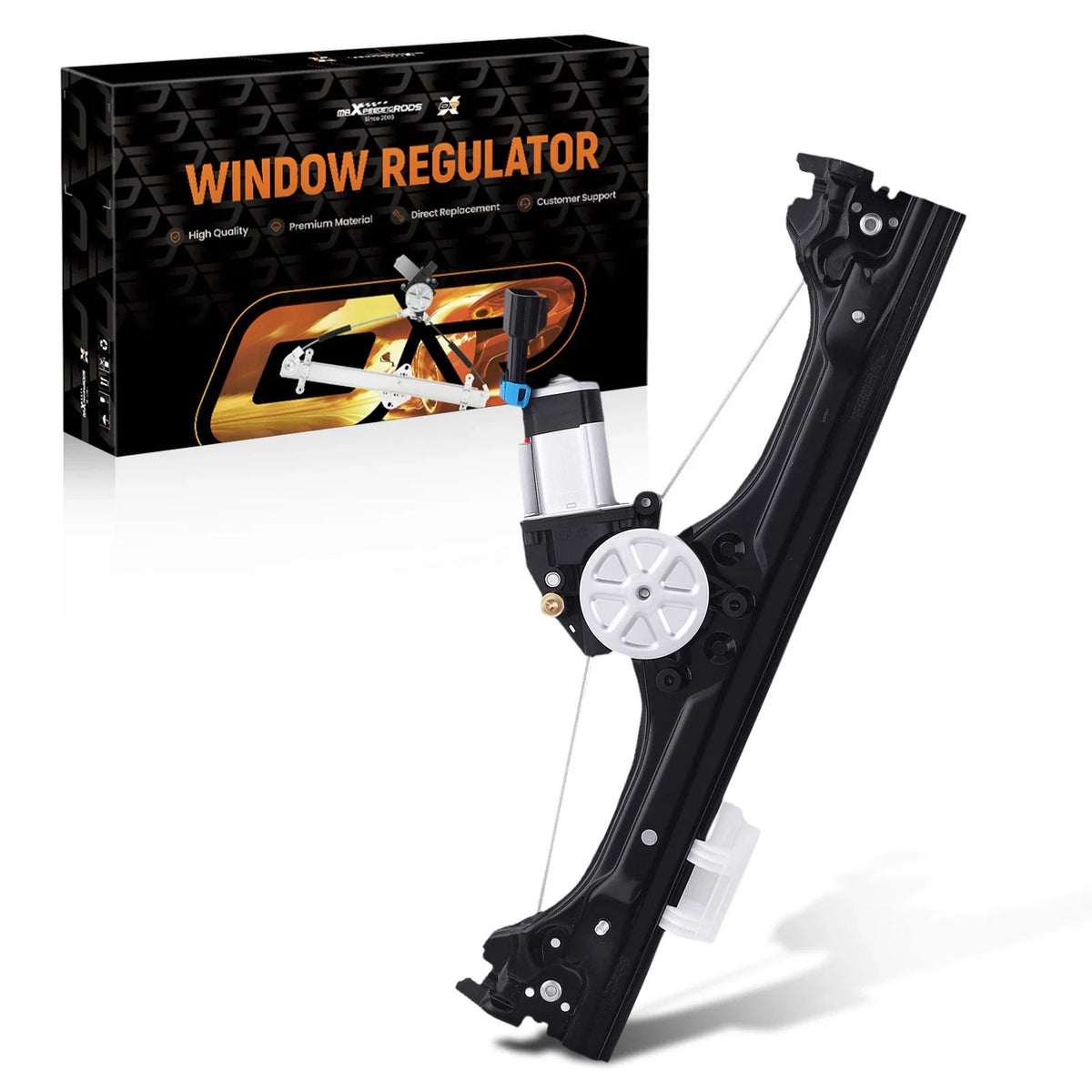 Front Right Power Window Regulator w/Motor for Fiat 500 (2012–2019) 68070266AC