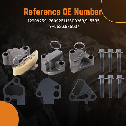 Timing Chain Kit for Chevrolet Equinox 3.0L (2010–2012) 12609259 12609261