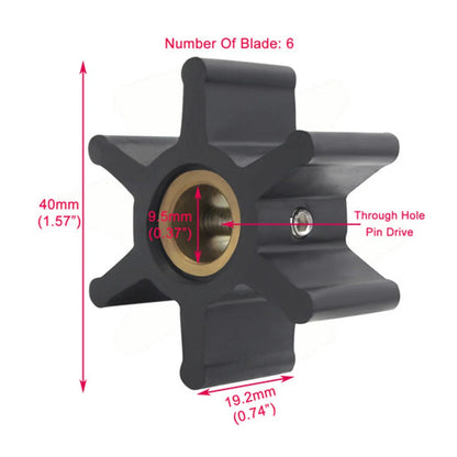 Water Pump Impeller Kit for Jabsco 4528-0001 Johnson 09-806B-1 Sierra 18-3079