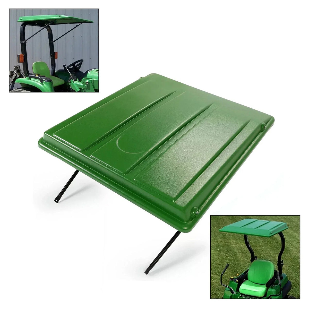 Green Top Cab Canopy with Bracket for John Deere Compact Utility Tractors (W/ROPS)