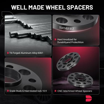 2X 15mm Wheel Spacer for BMW Series G22 (2020–2023)