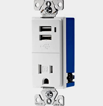 15A 125V Combination 2-Port USB Charger for EATON TR7740W-BOX