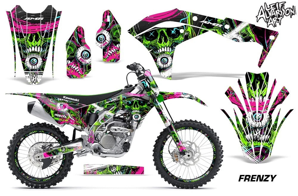 Graphic Stickers +#PLT/RIM Decals for Kawasaki KX250F (2017–2020)