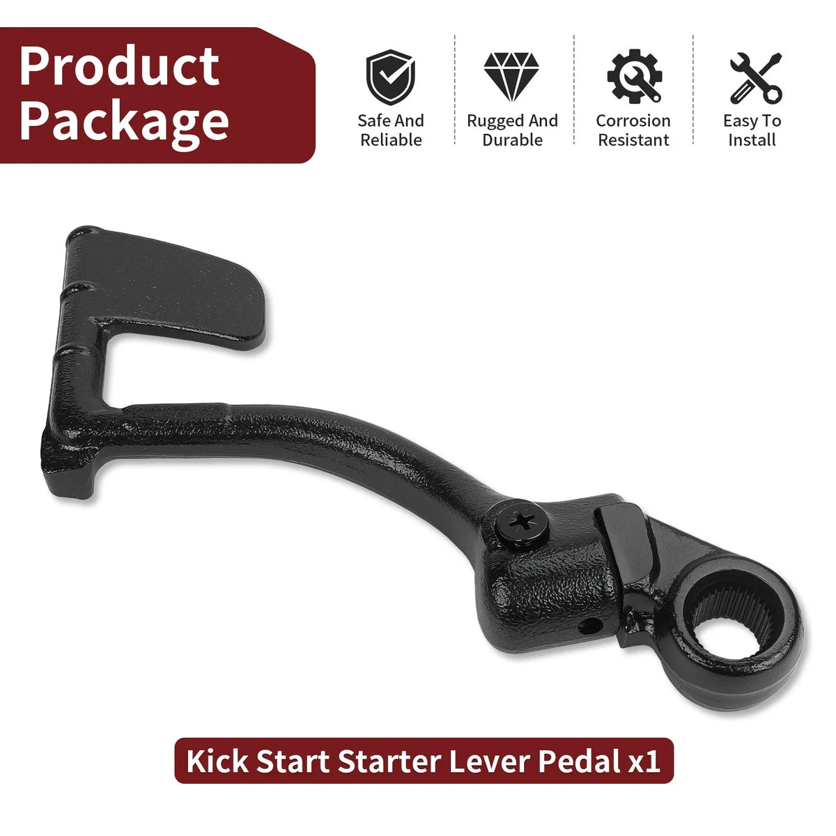 Kick Start Starter Lever Pedal for Yamaha Blaster YFS200 (1988–2006) 2XJ-15620-10-00