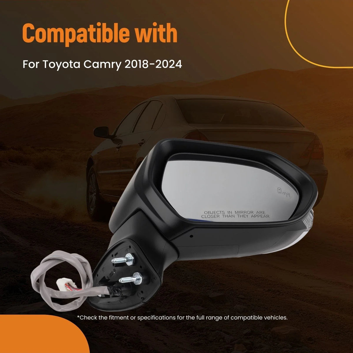 Power Heated Mirror with Signal for Toyota Camry (2018–2020) 8791006840