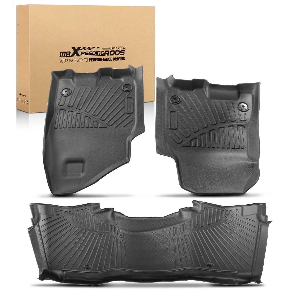 TPE Floor Mats Liners for Dodge Ram 1500 Crew Cab (2019–2024)