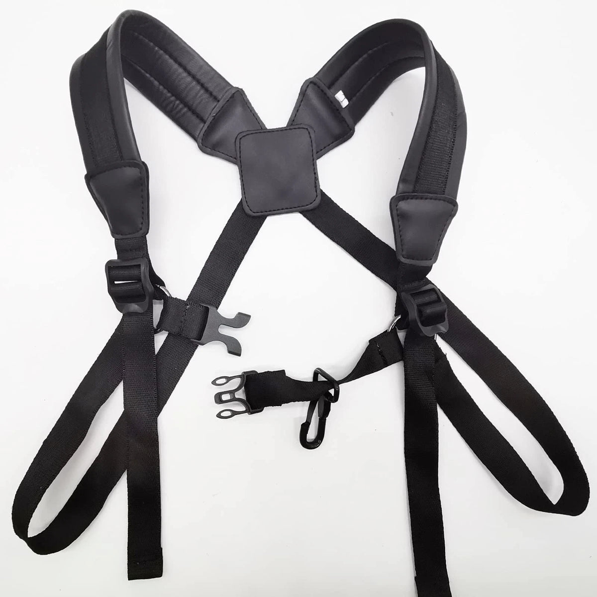 Saxophone Harness Strap for Saxophone (No Stress on Neck, Soft, Black)