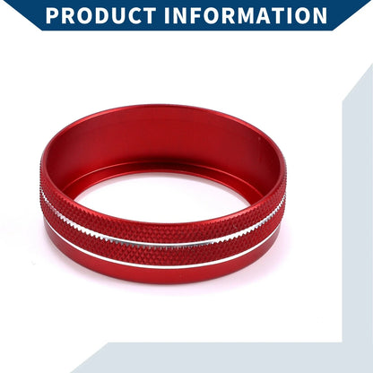 2X Media Radio Tune Switch Knob Cover for Ford Mustang (2015–2021) Red