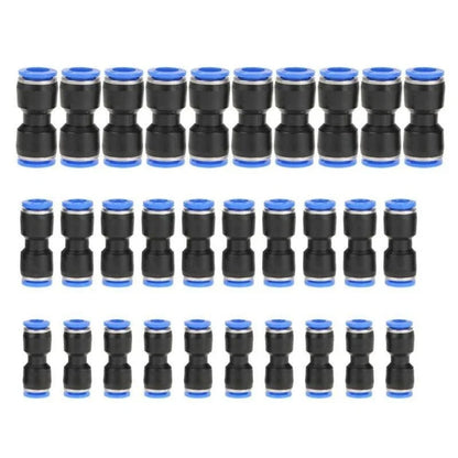 30pcs Pneumatic Push Connectors Quick Release 6mm 8mm 10mm for Tube Pipe