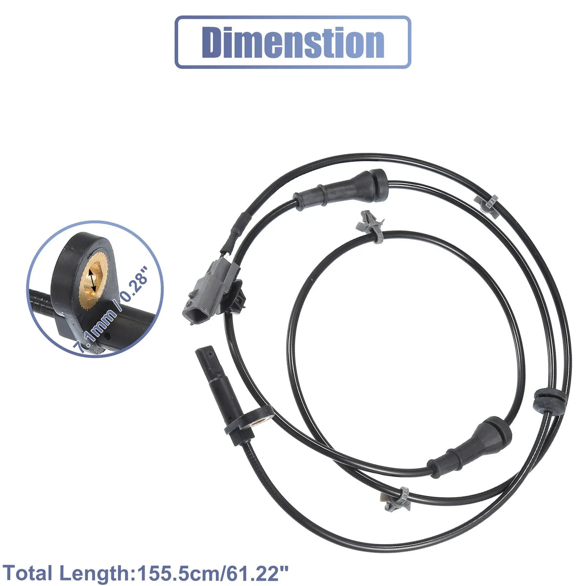 ABS Wheel Speed Sensor Set of 2 for Nissan Juke (2011–2019) No. 479101KA0A