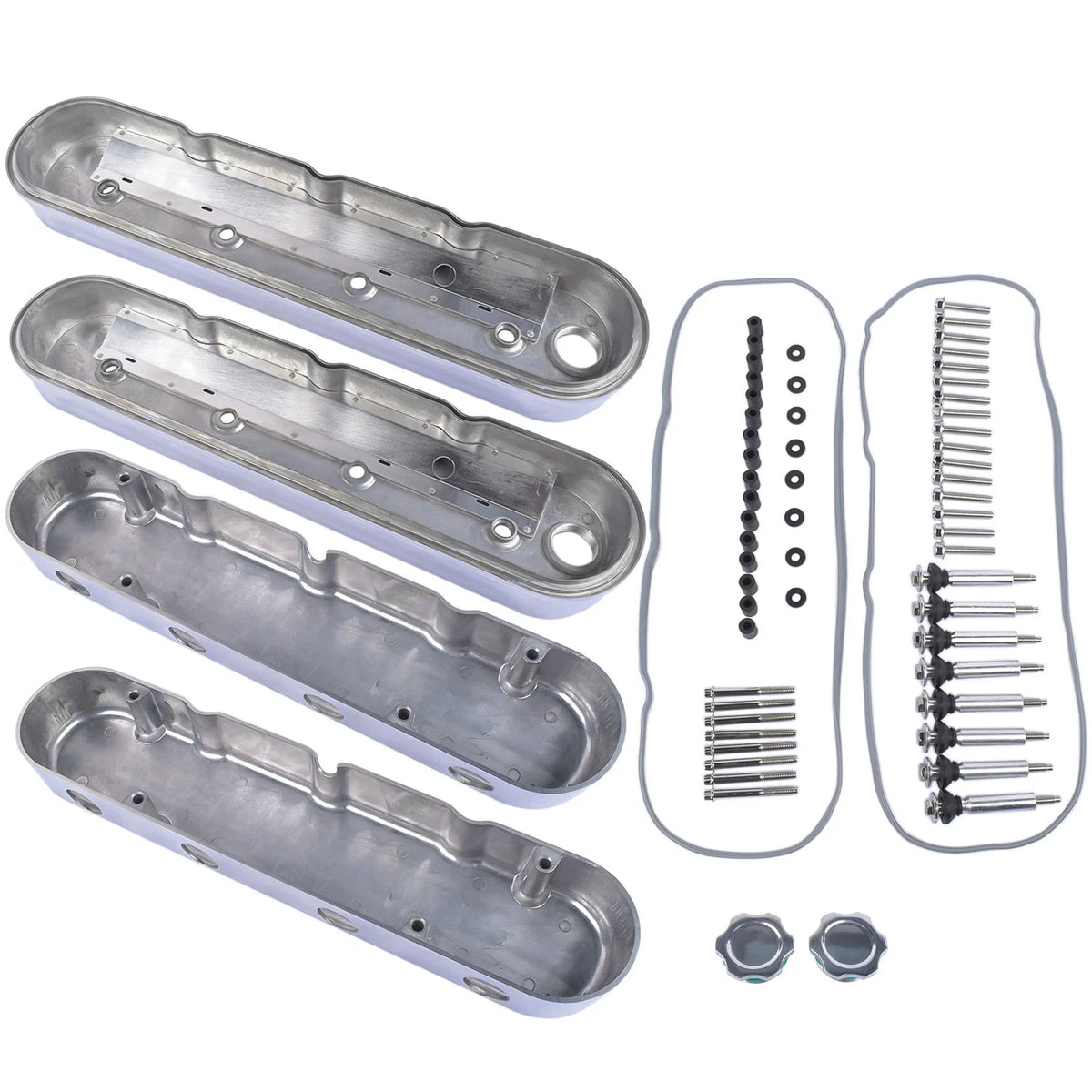 Polished Aluminum Valve Covers for LS1 LS2 LS3 LS7 (2000–2023)