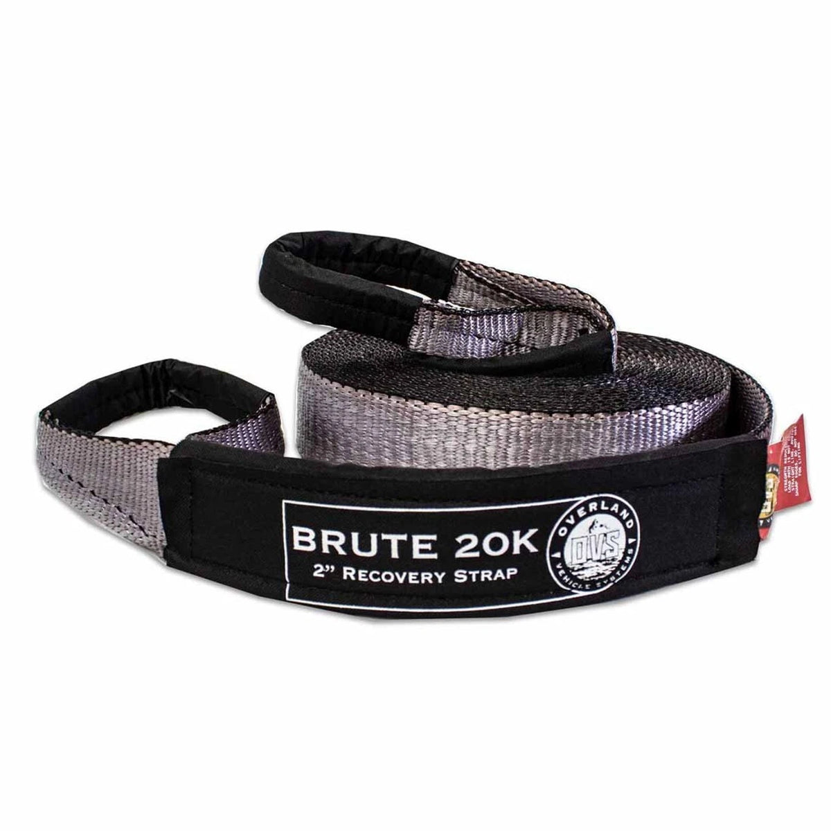 2" x 20' Tow Strap for Overland (19059916) - 20,000 lb Capacity, Gray