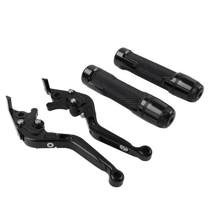 Set of 2 Black Extendable Brake Clutch Levers for Suzuki GSXS125 (2017–2023)