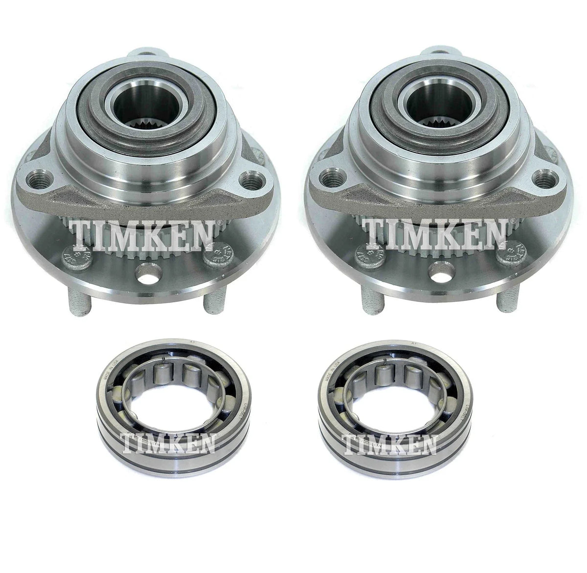 Front and Rear Wheel Bearings & Hubs Kit for S10 Sonoma (1991–2004)