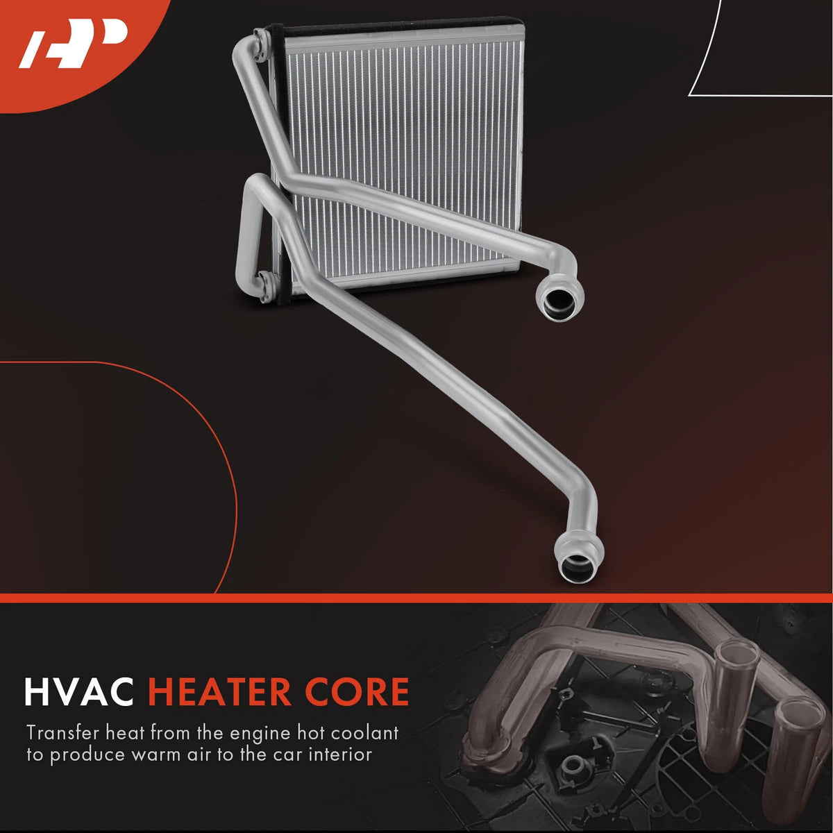 HVAC Heater Core for Chrysler 200 (2015–2017) Jeep Cherokee (2014–2021) 68223043AA, 9010603