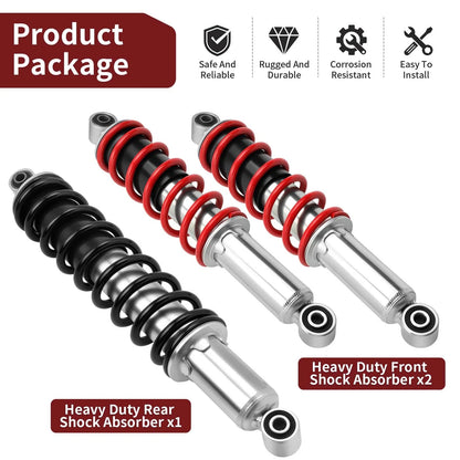 3 x Front & Rear Shock Absorber for Honda Sportrax TRX250EX/TRX250X (2006–2009)