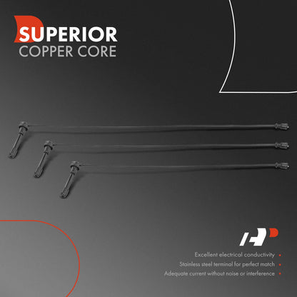 3X Spark Plug Wire Set for Kia Sorento (2003–2006) 27420-39800, 27440-39800, 27460-39800