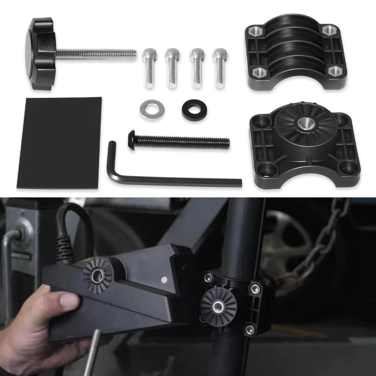 Pole Mount Bracket for Garmin Livescope Plus LVS34 (0 Degree)