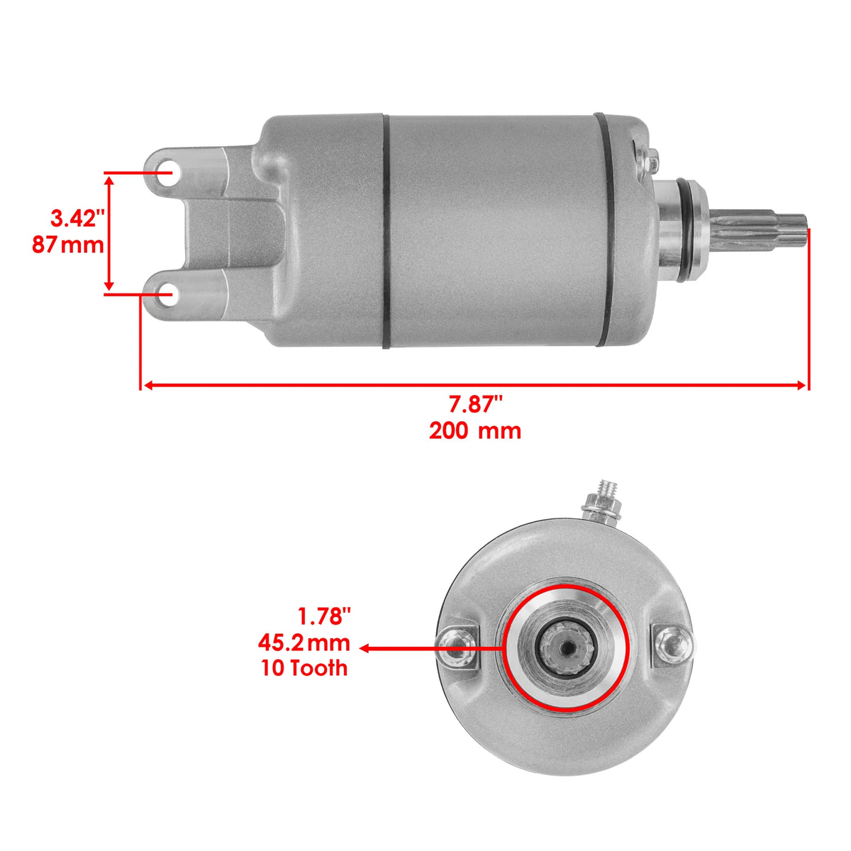 Starter & Relay Solenoid for Honda TRX300EX Sportrax 300 (1993–2003) 18329AA2001, 31200HM3671, 35850HM3000
