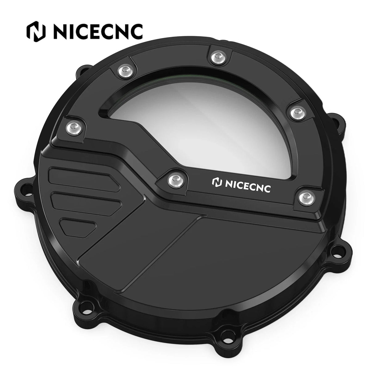 NICECNC Billet Clear Clutch Cover for KTM 990 Adventure/R/S, 990 SMR, 990 SMT (2006–2016)