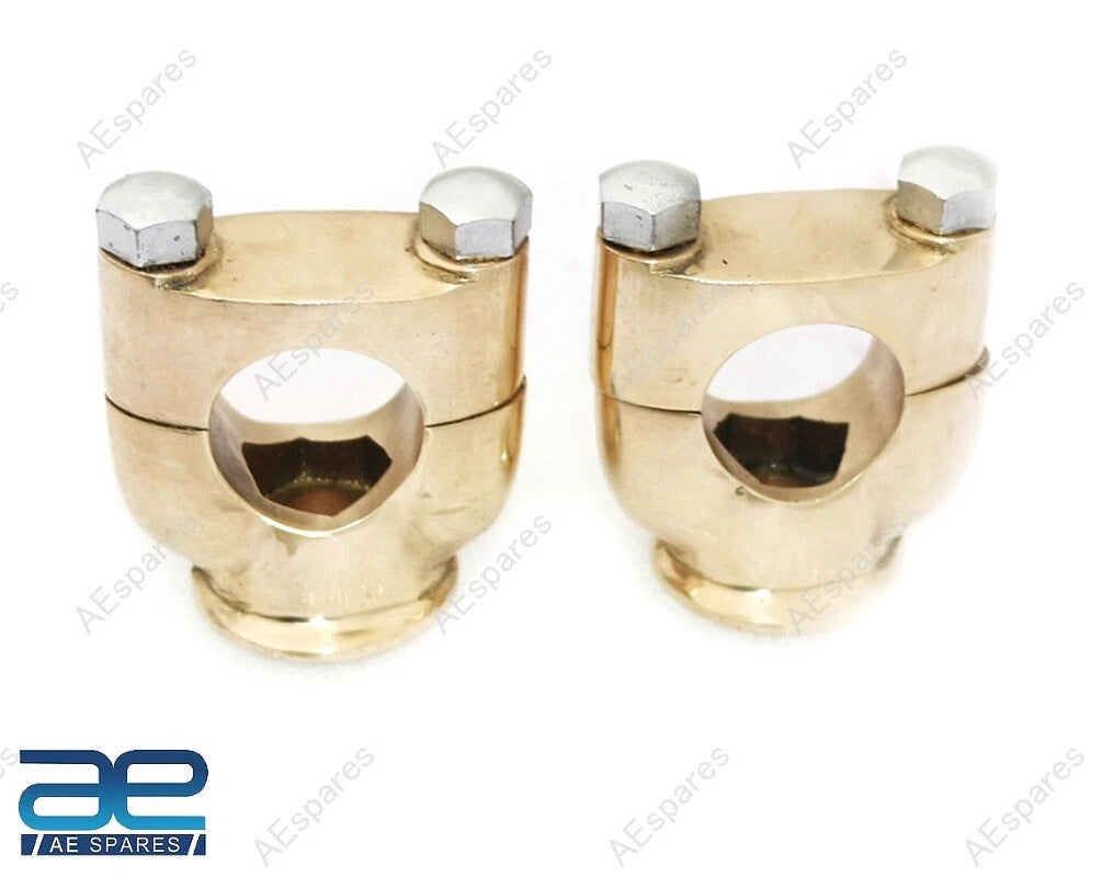 1" Handlebar Riser Holding Bracket Clamp Set for Universal Fit