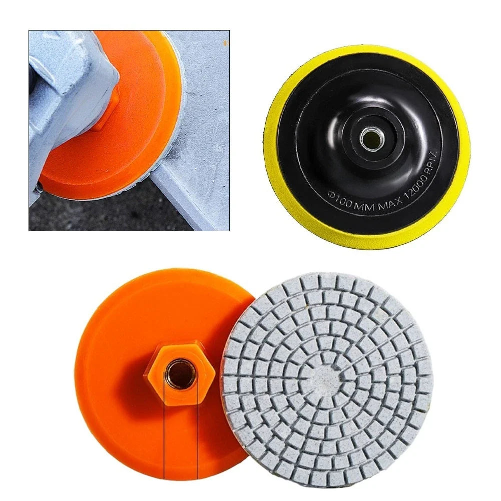 2 Pack Diamond Polishing Pads for Marble Granite Stone Surfaces M10