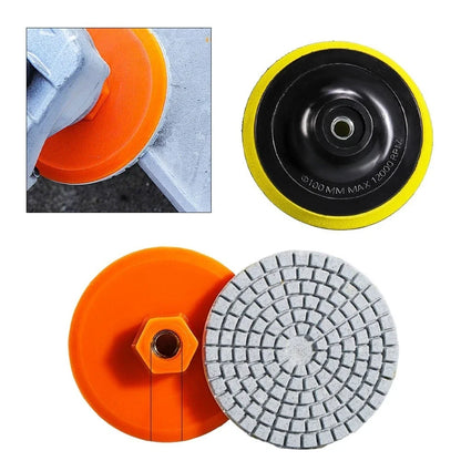 2 Pack Diamond Polishing Pads for Marble Granite Stone Surfaces M10