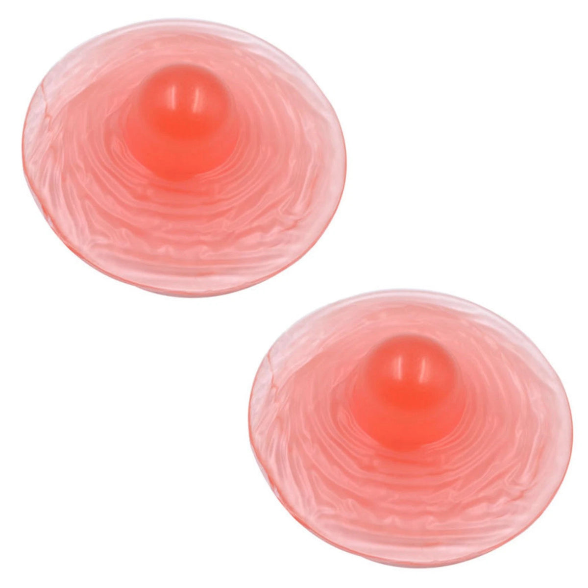 2X Silicone False Nipple Stickers for Women - Skin Color 6.5x2.5cm