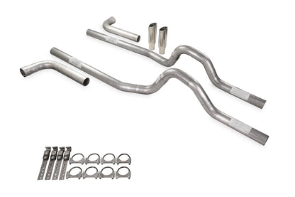 Dual Exhaust Kit 2.5" No Muffler Side Exit for GM C/K 20 3/4 Ton (1981–1987)