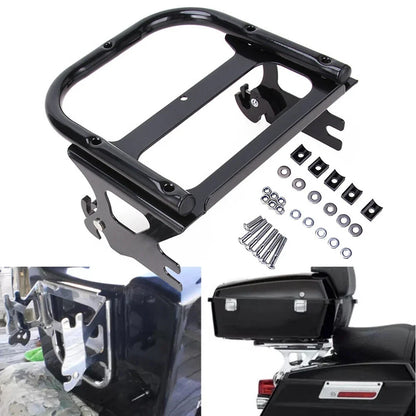 Detachable Two-up Tour Pack Mount Rack Docking Hardware Kit for Harley (1997–2008)