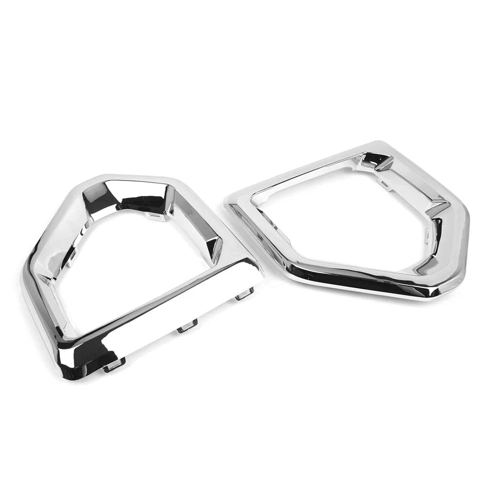 Pair Front Bumper Fog Light Lamp Outer Bezel Cover for GMC Sierra 1500 (2014–2018)