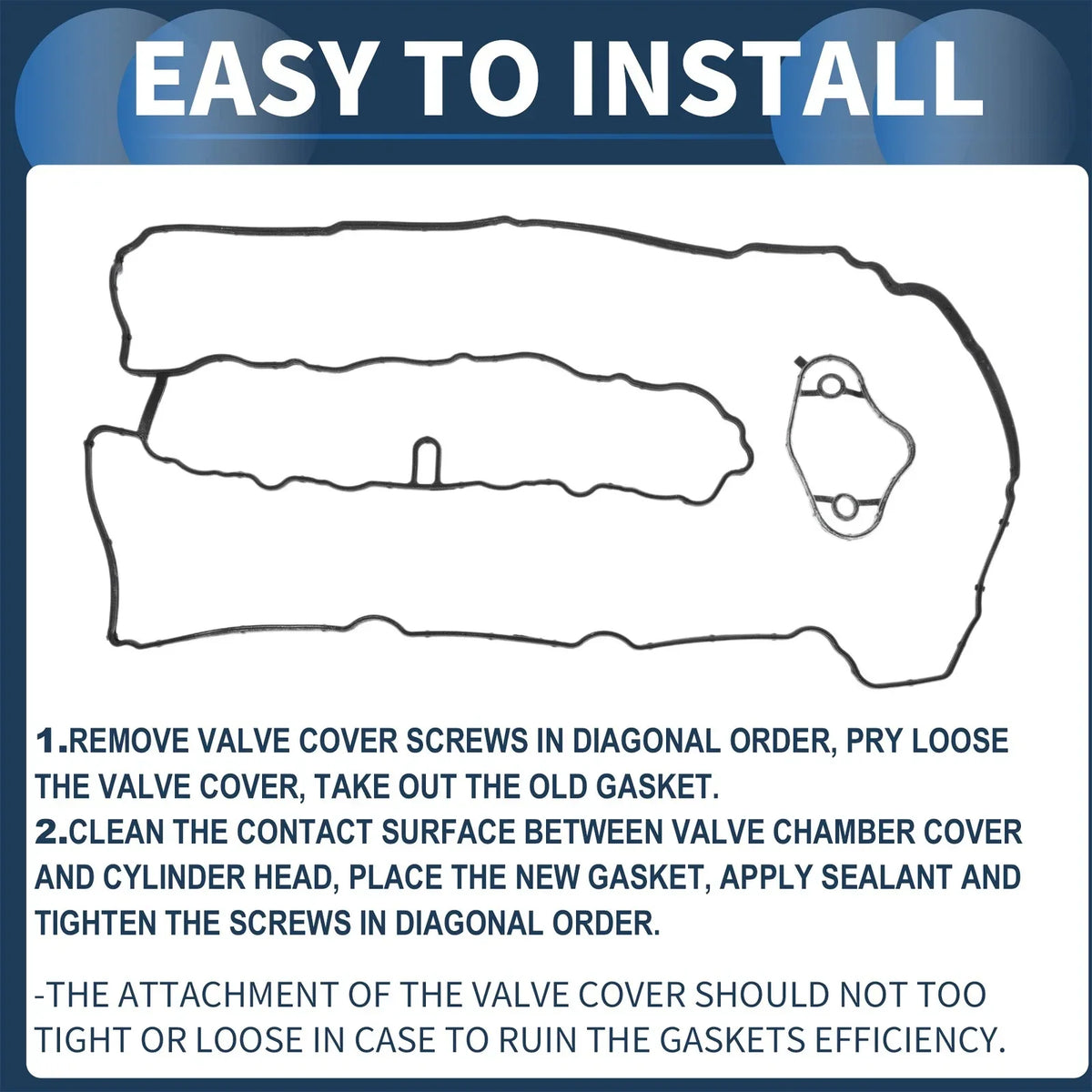 Valve Cover Gasket for BMW 5 Series E60 520i 2.0L (2006-2009)