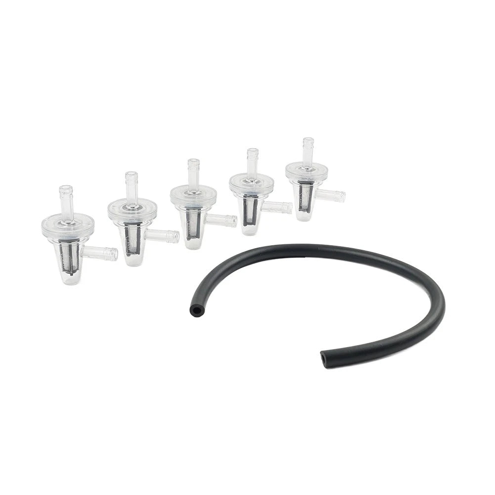 1/4" Inline Motorcycle Fuel Filter for 90 Degree Angle 6mm & 7mm Lines