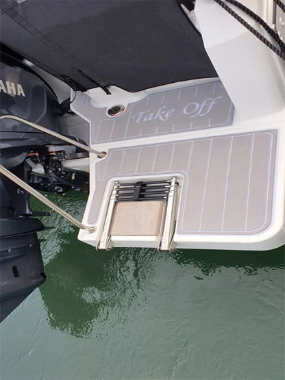 Swim Platform Cockpit Pad for Jeanneau Merry Fisher 795 (2021) - EVA Teak Flooring