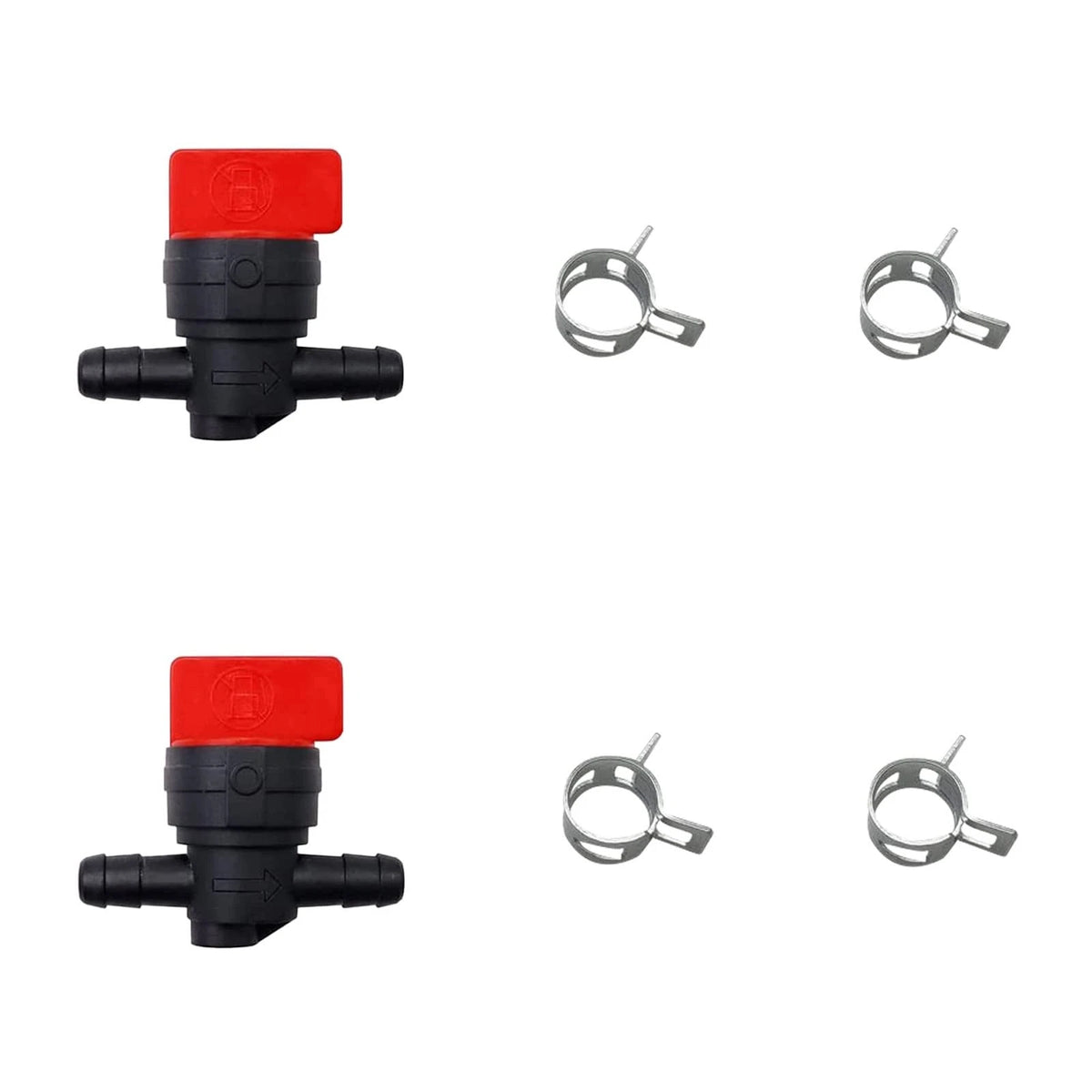 2X Fuel Shut Off Valve for Small Engine (1/4 Inch Gas Line)